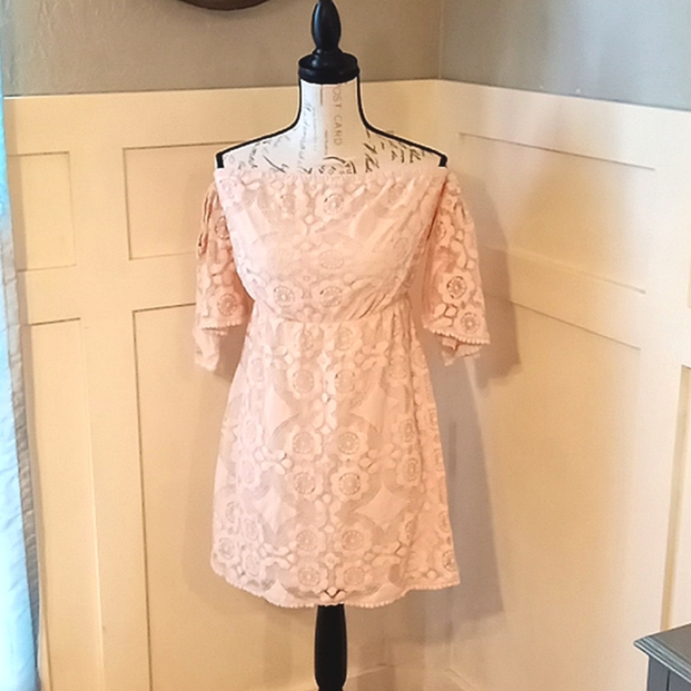 Nordstrom Soprano Lace Formal Mini Dress Sz S